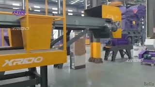 Waste recycling and sorting line