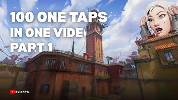 100 One Taps In One Video - Valorant | Bad Guy