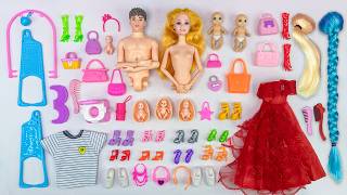 21 Minutes Satisfying with Unboxing Barbie Family Playset, Doll Dressup Set Toys ASMR | Review Toys