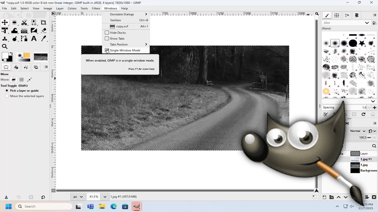How To Enable/Disable Single-Window Mode in GIMP [Guide] - YouTube