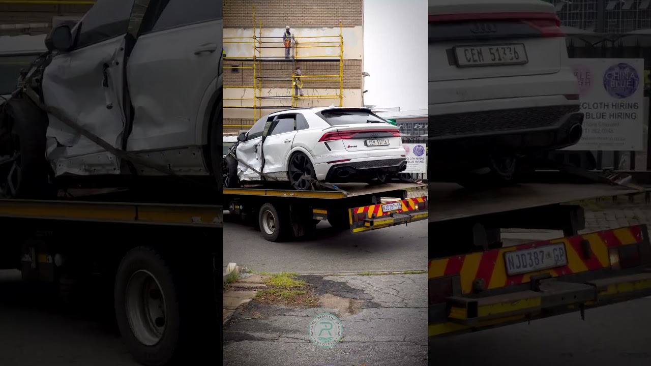 Stripping a 2023 Audi RSQ8 for Parts! 🔥 V8 Power Meets Precision | Rennen Autoteile 🇿🇦 #audi #rsq8