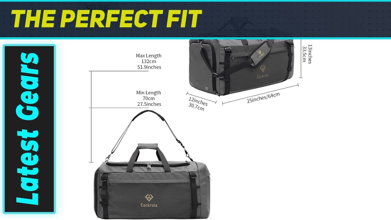 Eackrola Large Sports Gym Bag: The Ultimate Travel & Workout Companion!