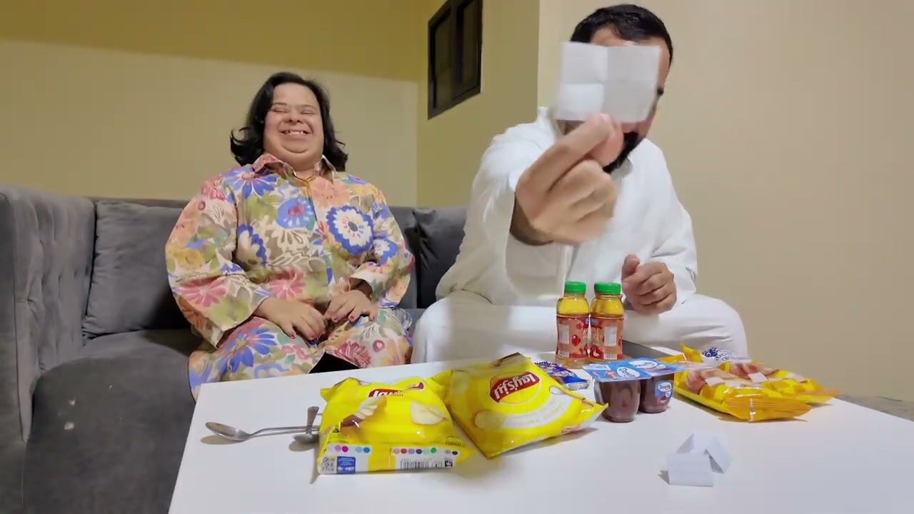 احمد وامونه تحدي النص دقيقه 😂♥️