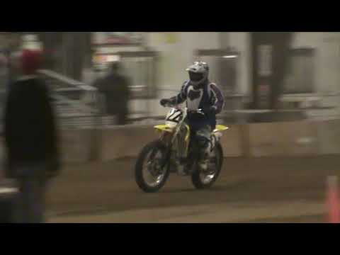 2013 Caldwell Idaho motorcycle flat track indoor short track heat race KE Motorsports’ #22 Dave Keil