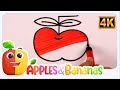 How to Draw An Apple from Number 5 | Easy Apple drawing | Fun Learning Videos for Kids