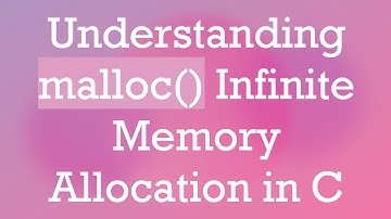 Understanding malloc() Infinite Memory Allocation in C