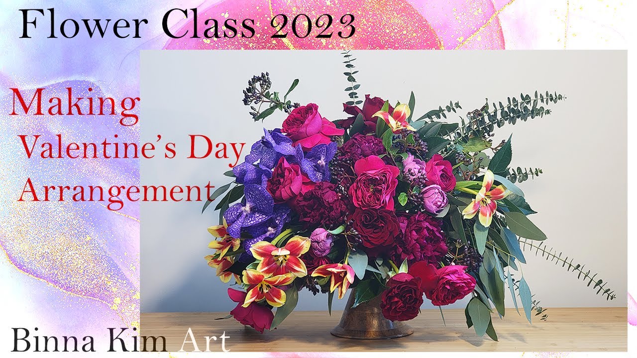 Making Valentine's Day Arrangement Step by step 12 years of