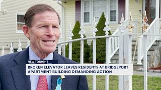 Broken elevator at Bridgeport apartment complex has residents demanding action