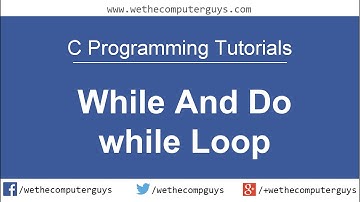 C Programming Language Tutorial-Lect 13 while and do while