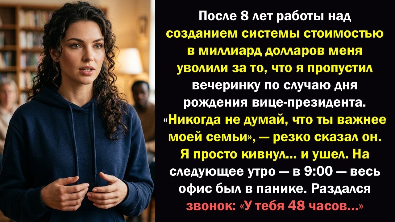 Уволили после 8 лет работы за то, что пропустили день рождения вице-президента… А на следующий день