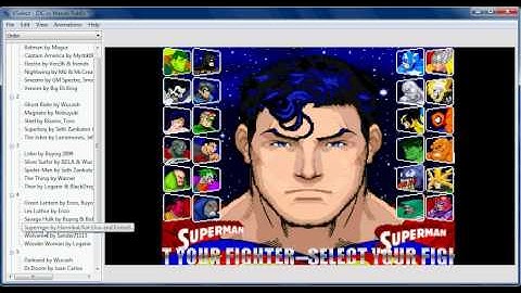 VSelect for Mugen: DCvM motif demo