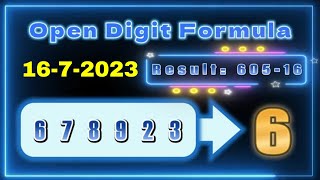 16-7-2023 Thailand Lottery Open Digit Formula By InformationBoxTicket