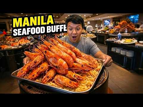 UNLIMITED FILIPINO SEAFOOD FEAST! All You Can Eat LUXURY SEAFOOD BUFFET in Manila Philippines