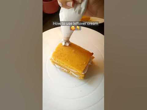pastry | cake decorating ideas | how to use leftover cream - YouTube