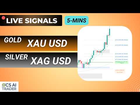 🔴 Gold Live Trading | Silver Live Trading | XAUUSD & XAGUSD 5-Min AI Signals | OCS AI Trader