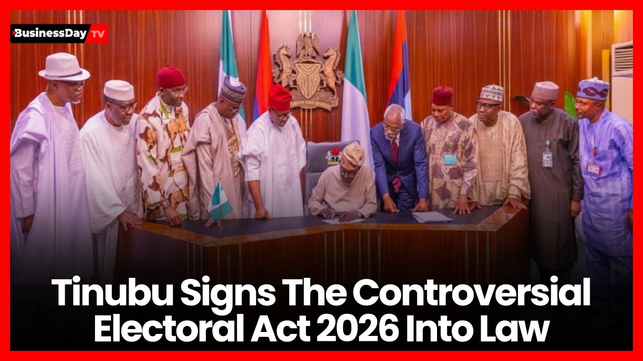 Tinubu Signs The Controversial Electoral Act 2026 Into Law