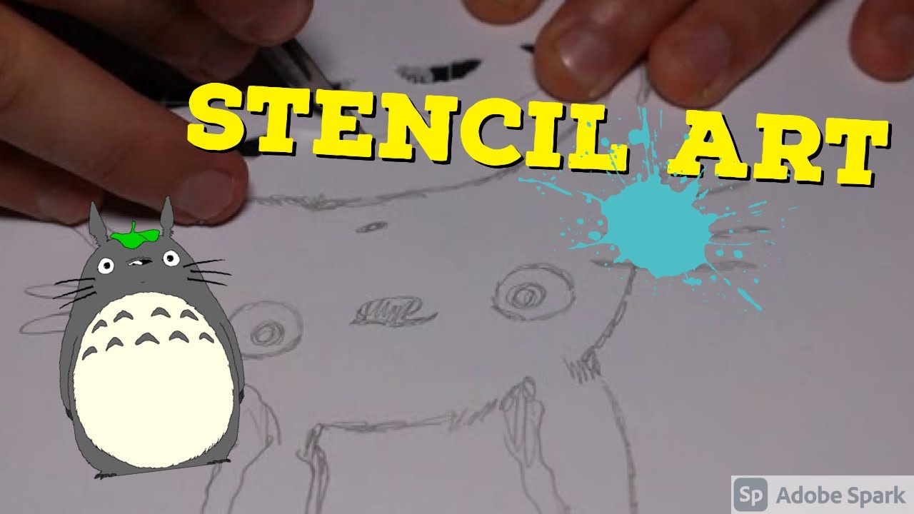 Totoro Stencil