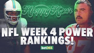 Miami Dolphins or Kansas City Chiefs: NFL Week 4 Power Rankings & Lions-Packers Picks | Happy Hour
