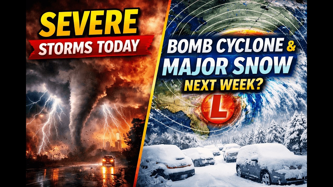 Severe Weather Now, Major Snowstorm Possible Next Week - YouTube