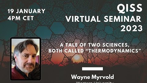 Wayne Myrvold: A tale of two sciences, both called "thermodynamics"