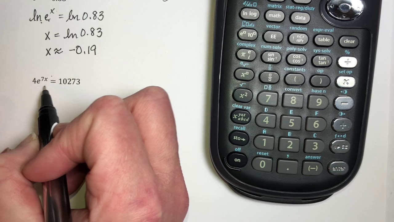 (1314) Section 4.4 Exponential and Logarithmic Equations Part 1/4 - YouTube