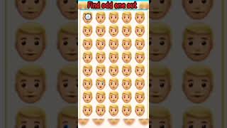 find odd one out emoji challang #emojichallenge         #illusion #emoji #quiz #100k ❤️