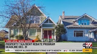 Deadline for Property Tax/Rent Rebate payments approaches