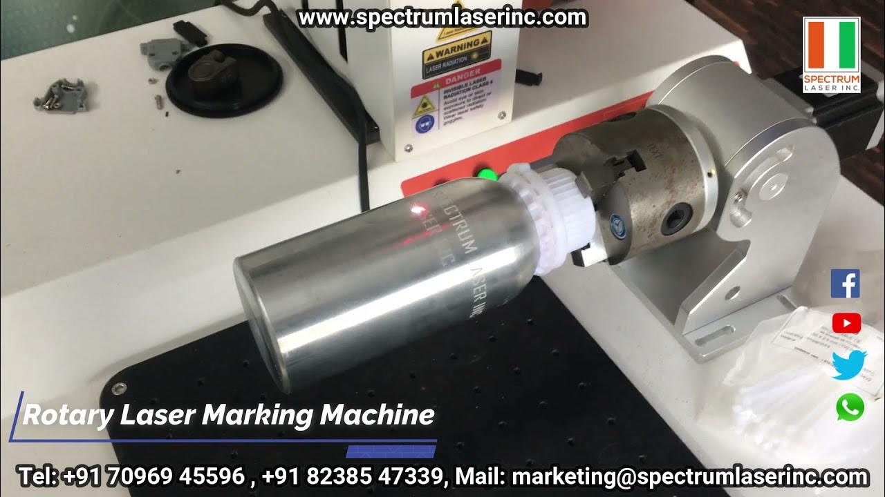 Rotary laser marking machine, rotarylasermarking, Fiber Laser marking