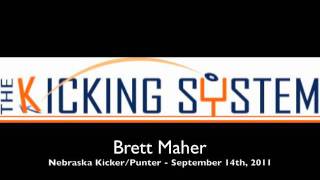 Brett Maher, University of Nebraska Kicker, Interview