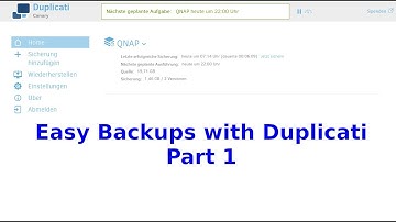 Easy Backups with Duplicati - Part 1 / Einfache Datensicherung mit Duplicati - Teil 1