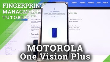 How to Add  Fingerprint in MOTOROLA One Vision Plus – Set Up Fingerprint Screen Unlocking