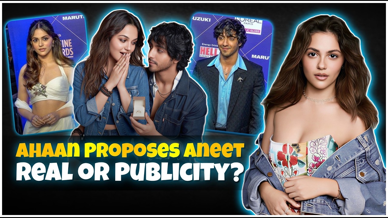 Ahaan Panday Proposed Aneet Padda 💍 Viral Proposal or Publicity Stunt? #ahaanpanday #aneetpadda