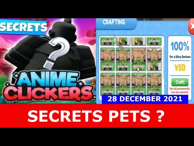 ALL NEW *SECRET REWARDS* UPDATE CODES in ANIME CLICKER SIMULATOR