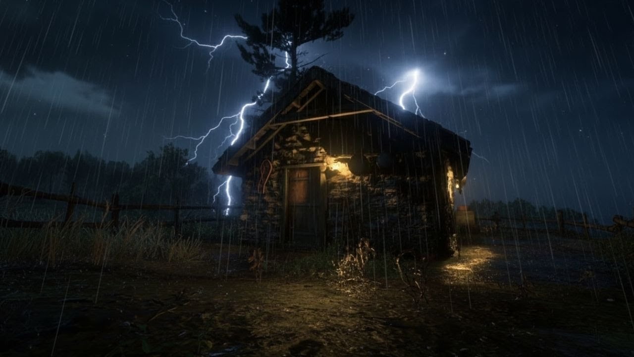 Relaxing Night Rain Sounds to Fall Asleep Fast 🌧️ Deep Sleep ASMR