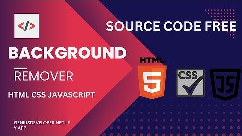 Background Remover App with HTML, CSS & JavaScript (Source Code Included!)