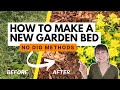 Easy recipes for creating a new garden bed without digging  lawn removal part 1