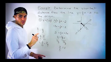 Grade 10 Math (MPM2D) - Finding Shortest Distance from Line to Origin