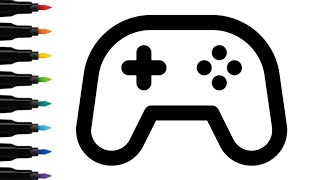 How to Draw a Game Controller 🎮 | Game Remote Drawing for Kids | Easy Gaming Controller Art screenshot 5