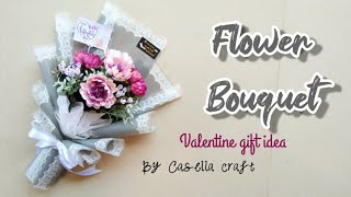 CARA MEMBUAT BUKET BUNGA || IDE KADO VALENTINE || HOW TO MAKE FLOWER BOUQUET || VALENTINE GIFT IDEA