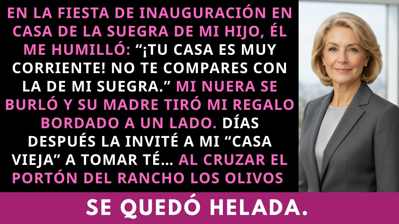 Mi hijo se burló: “¡Tu casa es muy corriente!” — Me comparó con su suegra… hasta que vio mi mansión