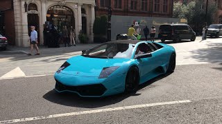 Supercars In London 2024 #7 | Murcielago, 296 GTB, SF90, F12 TDF, 812 Comp, Aventador S, GT4, R8,