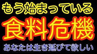 【解説】食料危機は日本も始まっている！ あなたには餓死してほしくないから解説します！