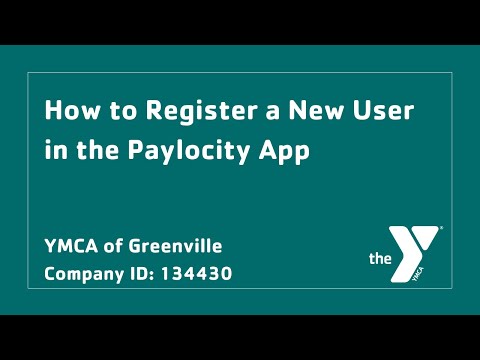 How to Register a New User in the Paylocity App