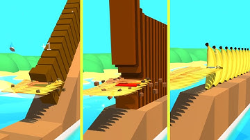 Flying Cut - Very Satisfying and Relaxing ASMR Slicing Video Game