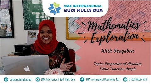 [Mathematics] Exploration With Geogebra: Properties of Absolute Value Function Graph