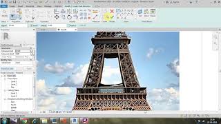 Eiffel Tower modeling in Revit architecture