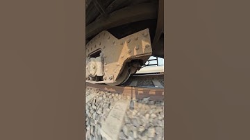 High speedy train wheels vibration  #railway #wheels #speed #track  #suspension #vibration  #train