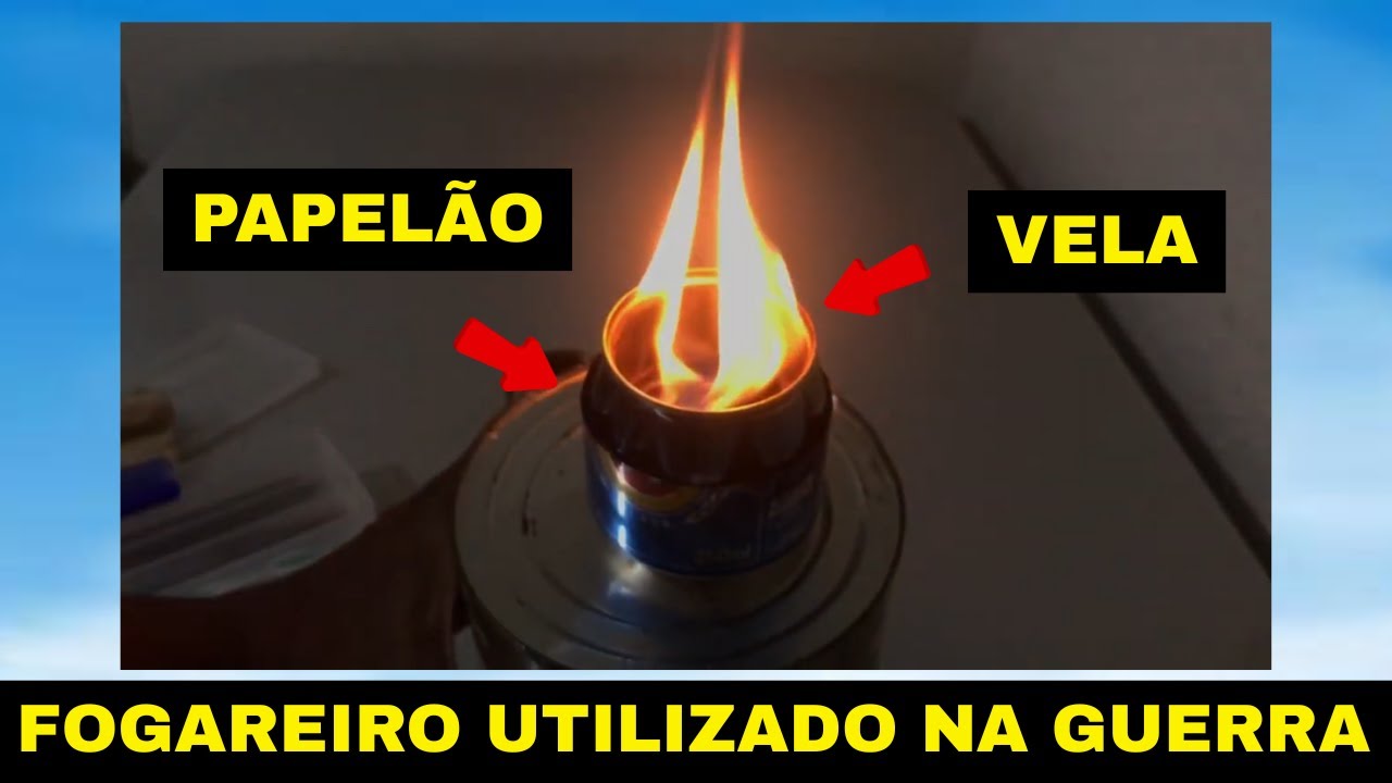 FOGAREIRO IMPROVISADO - UTILIZADO NA GUERRA