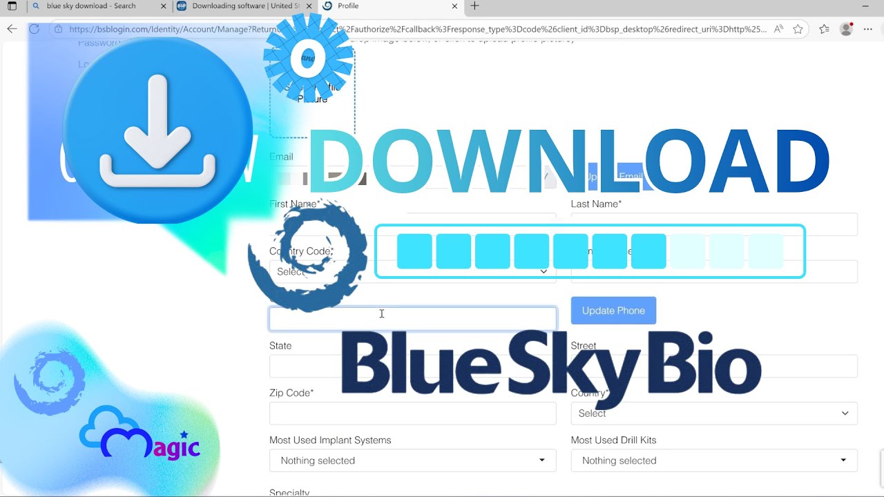 Installing Blue Sky software version 5 - YouTube