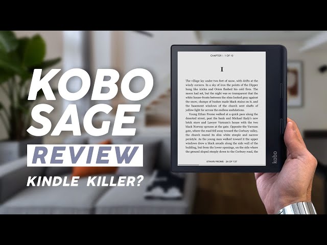 Kobo sage e-reader in depth review of new features.